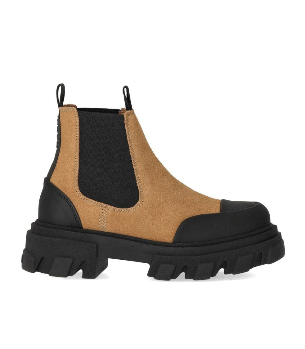 Ganni Cognac Chelsea Boot