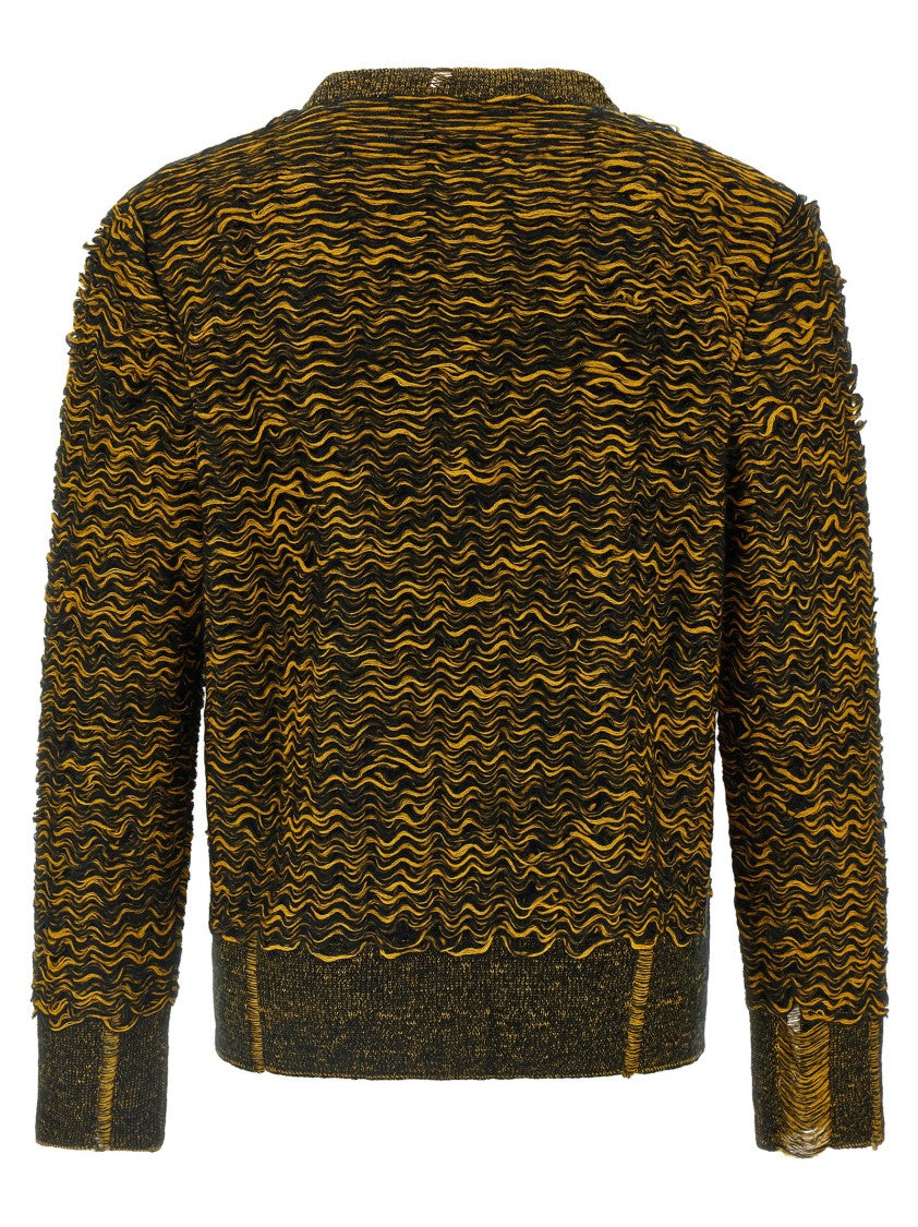 Mm6 By Maison Margiela Corrugated Texture Sweater