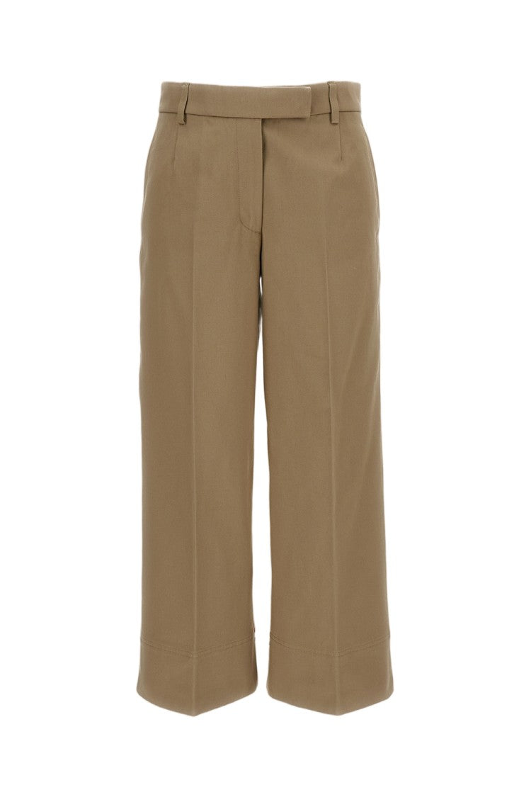 Thom Browne Beige Cotton Gabardine Chino Trousers