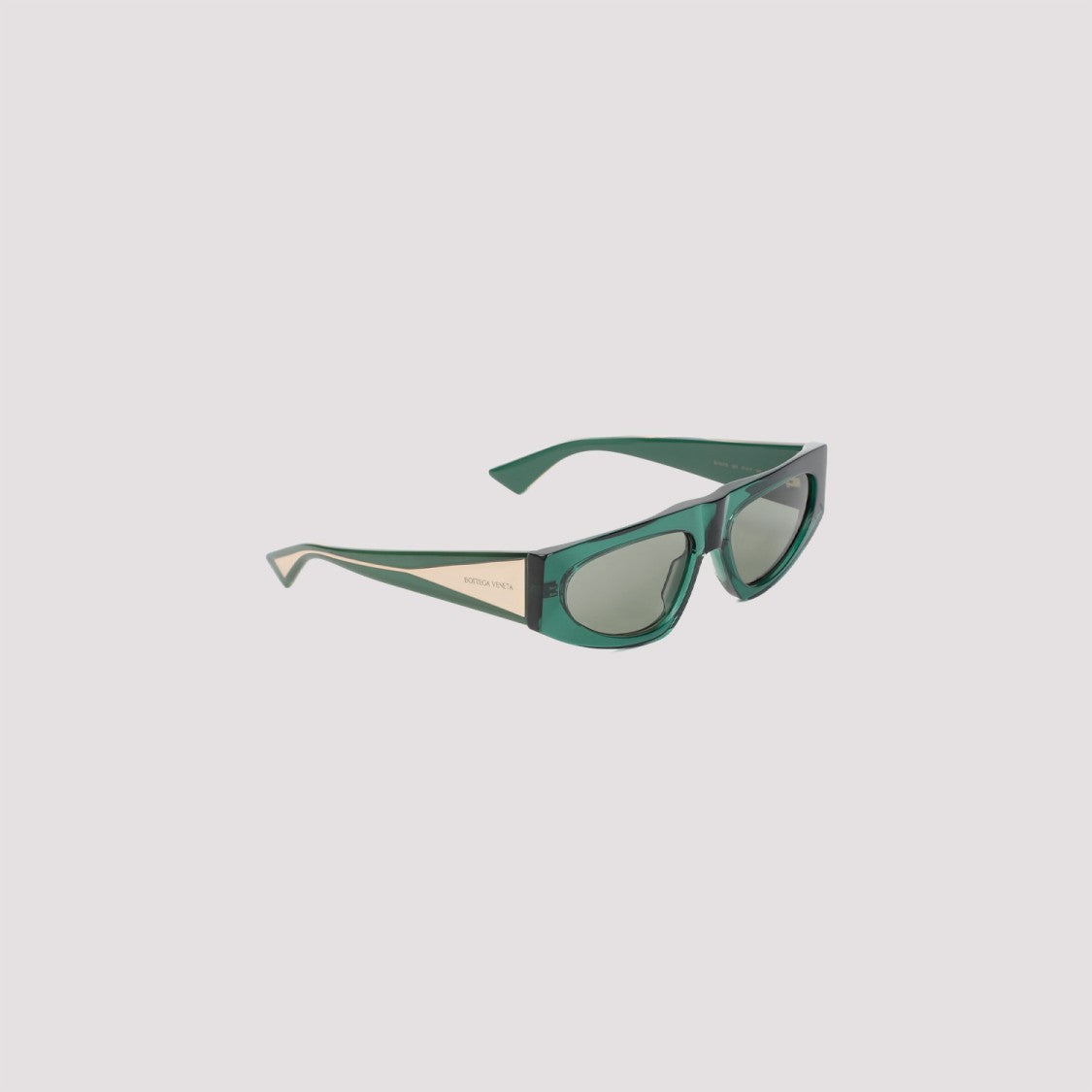 Bottega Veneta Green Crystal Acetate Sunglasses