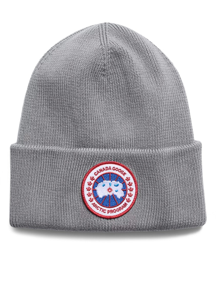 Canada Goose Knitted Wool Toque With Embroidered Patch