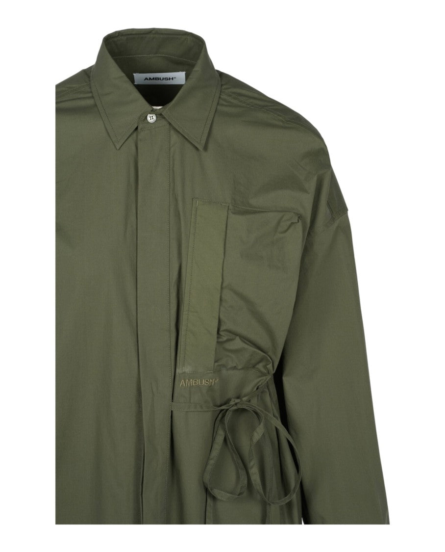 Ambush Oversized Waist-Tie Shirt Dress