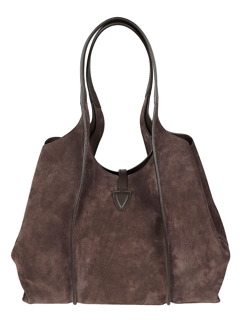Tod's Medium Calf Leather Shopping Bag With Structured Edges