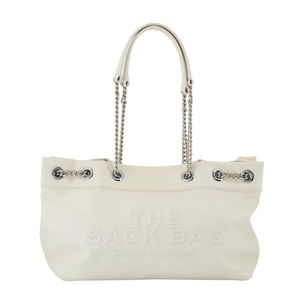 Marc Jacobs The Chain Sack Shoulder Bag - Leather - White