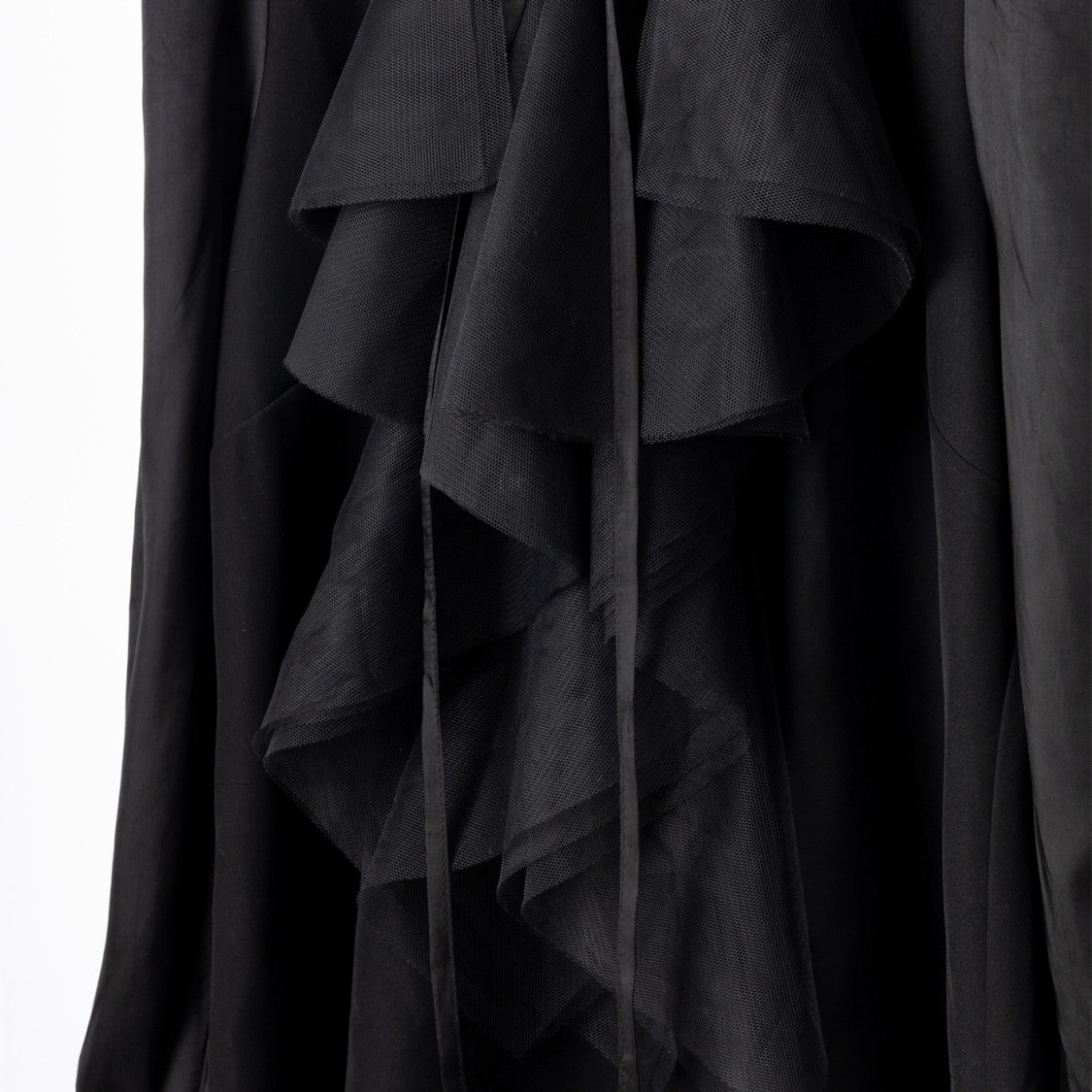 Viktor & Rolf Long-Sleeve Black Dress With High Collar