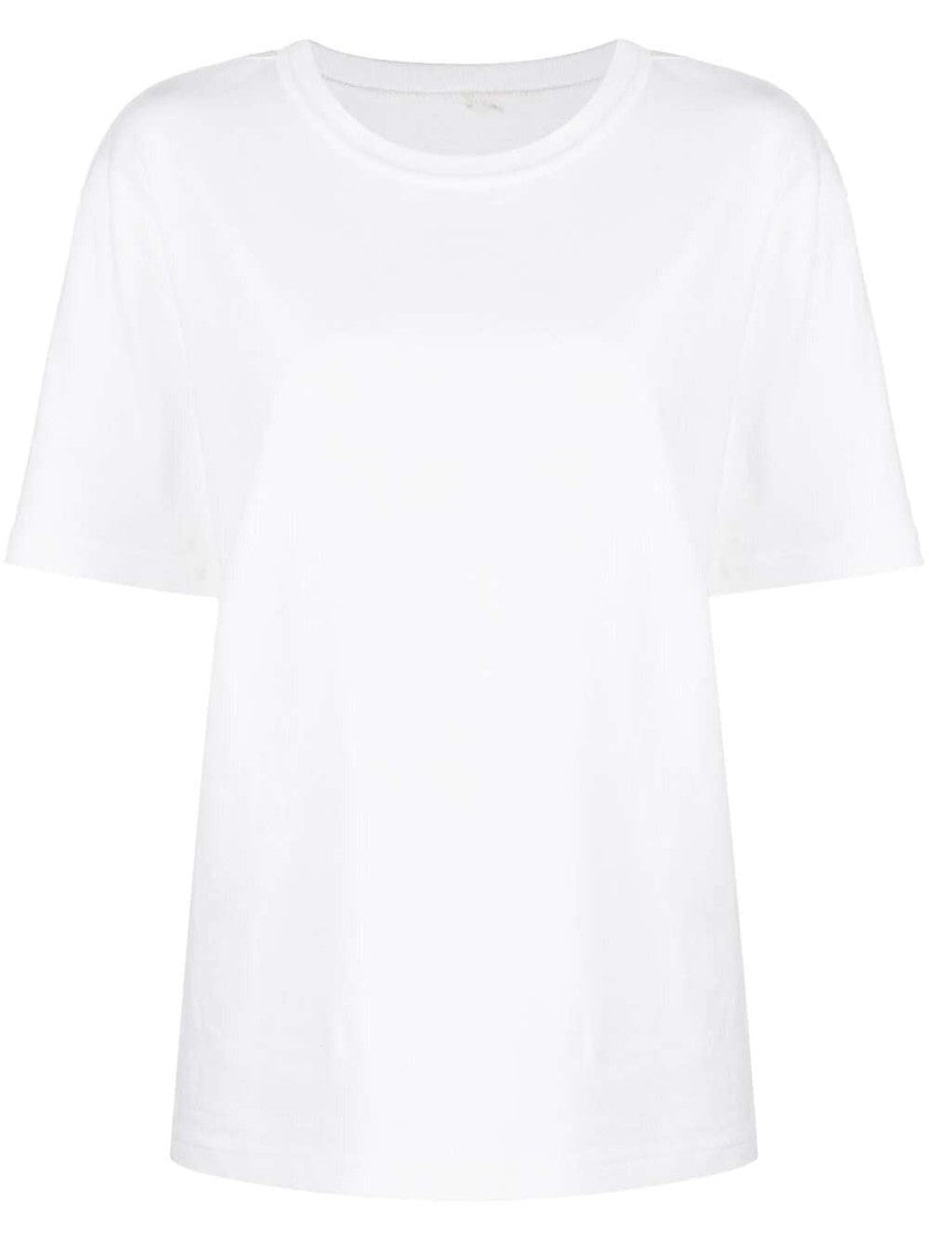 Alexander Wang White Rubberised Logo Cotton T-Shirt