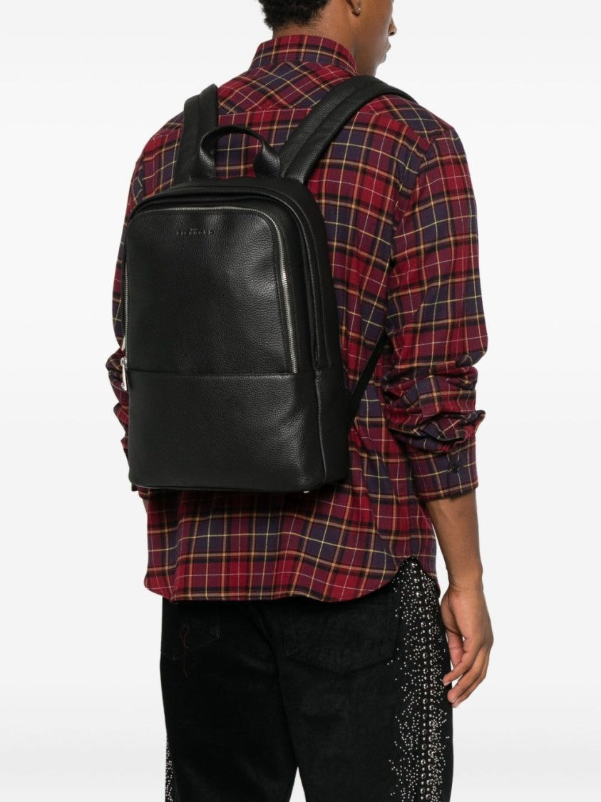 John Richmond Structured Black Minimalist Bag With Clean Lines