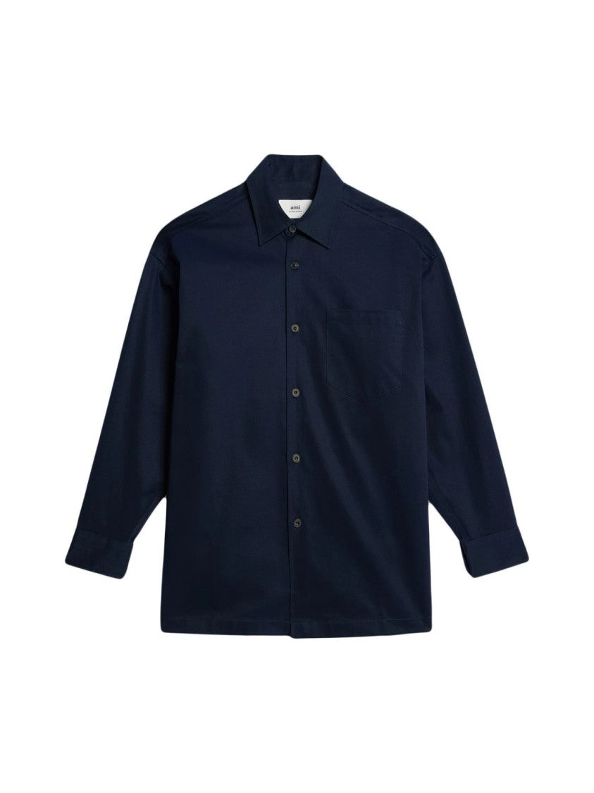 Ami Logo Printed Overshirt