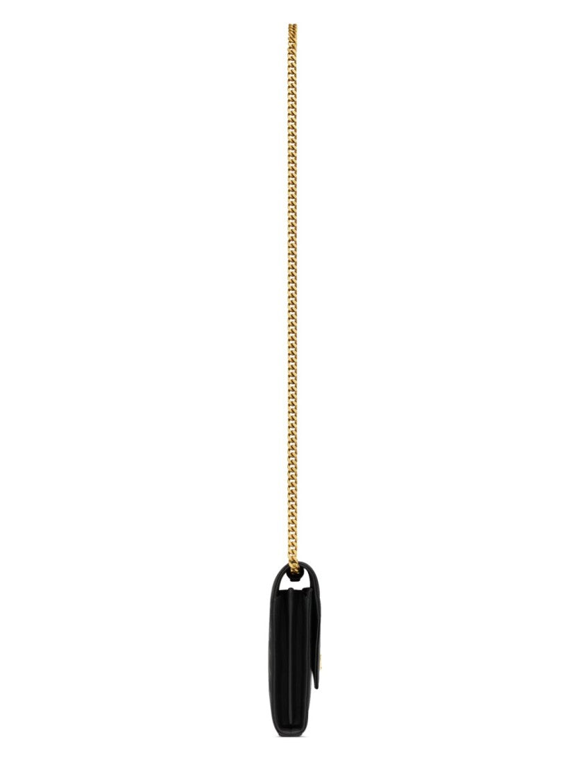 Saint Laurent "Cassandre" Clutch Bag With Chain