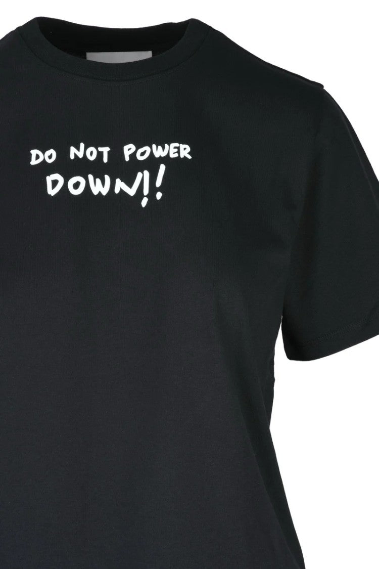 Coperni Black Graphic Cotton T-Shirt