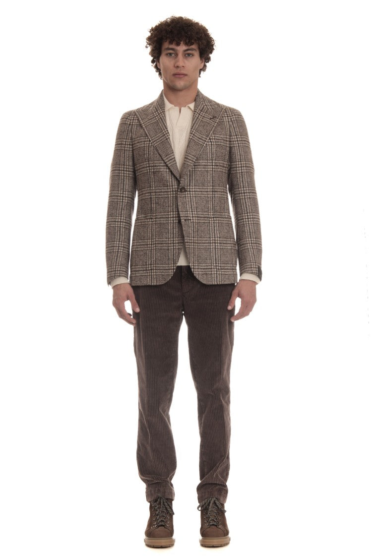 Tagliatore Prince Of Wales Wool-Alpaca Jacket