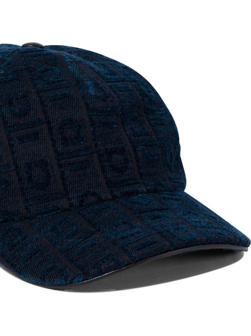 Ferragamo Textured Blue Cap