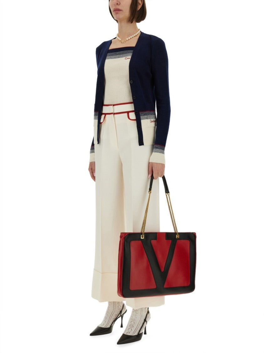 Valentino Slim-Fit Virgin Wool Cardigan