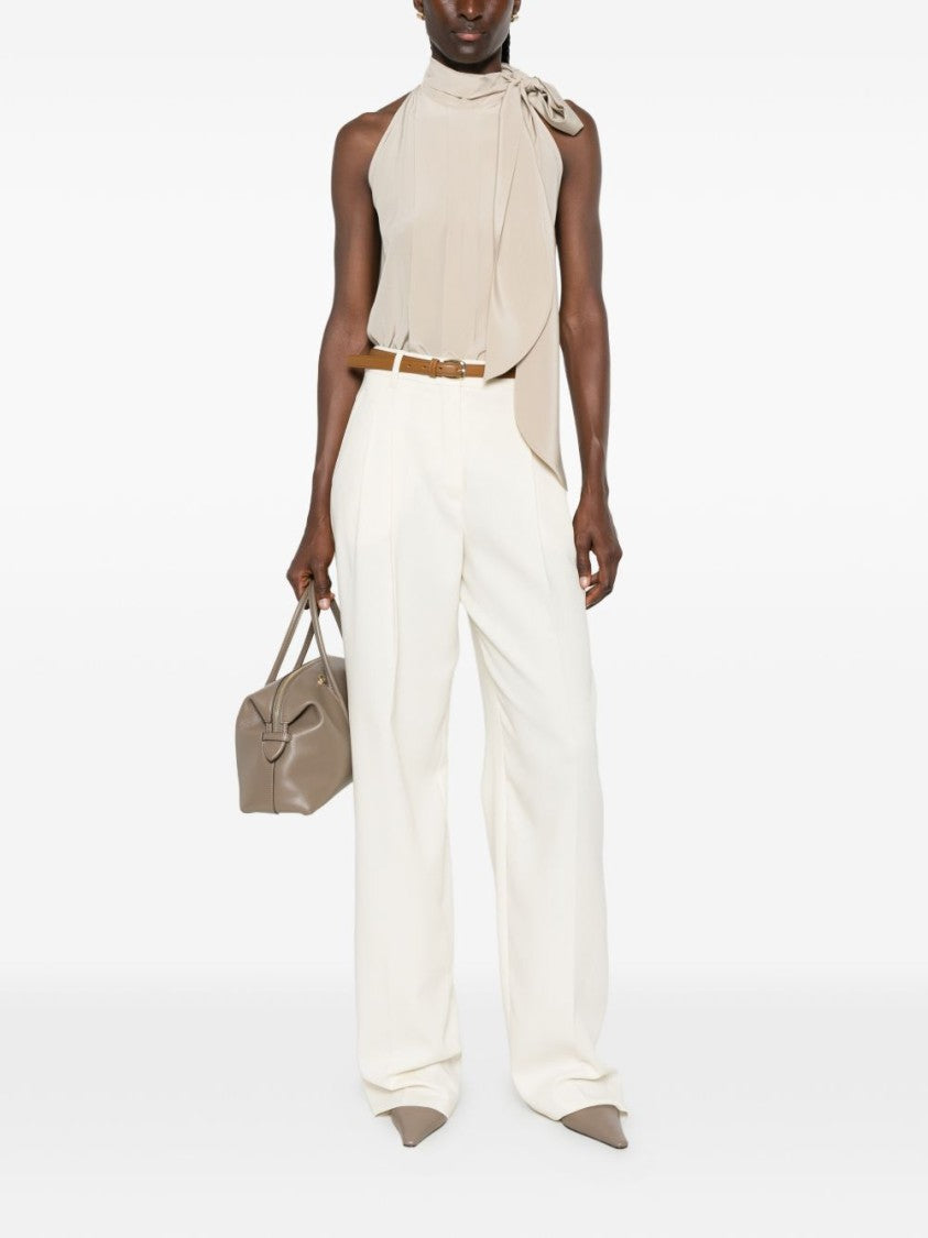 Max Mara Wide-Leg Pleated Front Pants