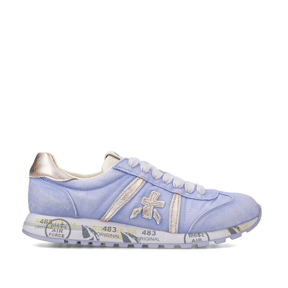 Premiata Lucy Sneakers In Lilac Suede And Technical Fabric