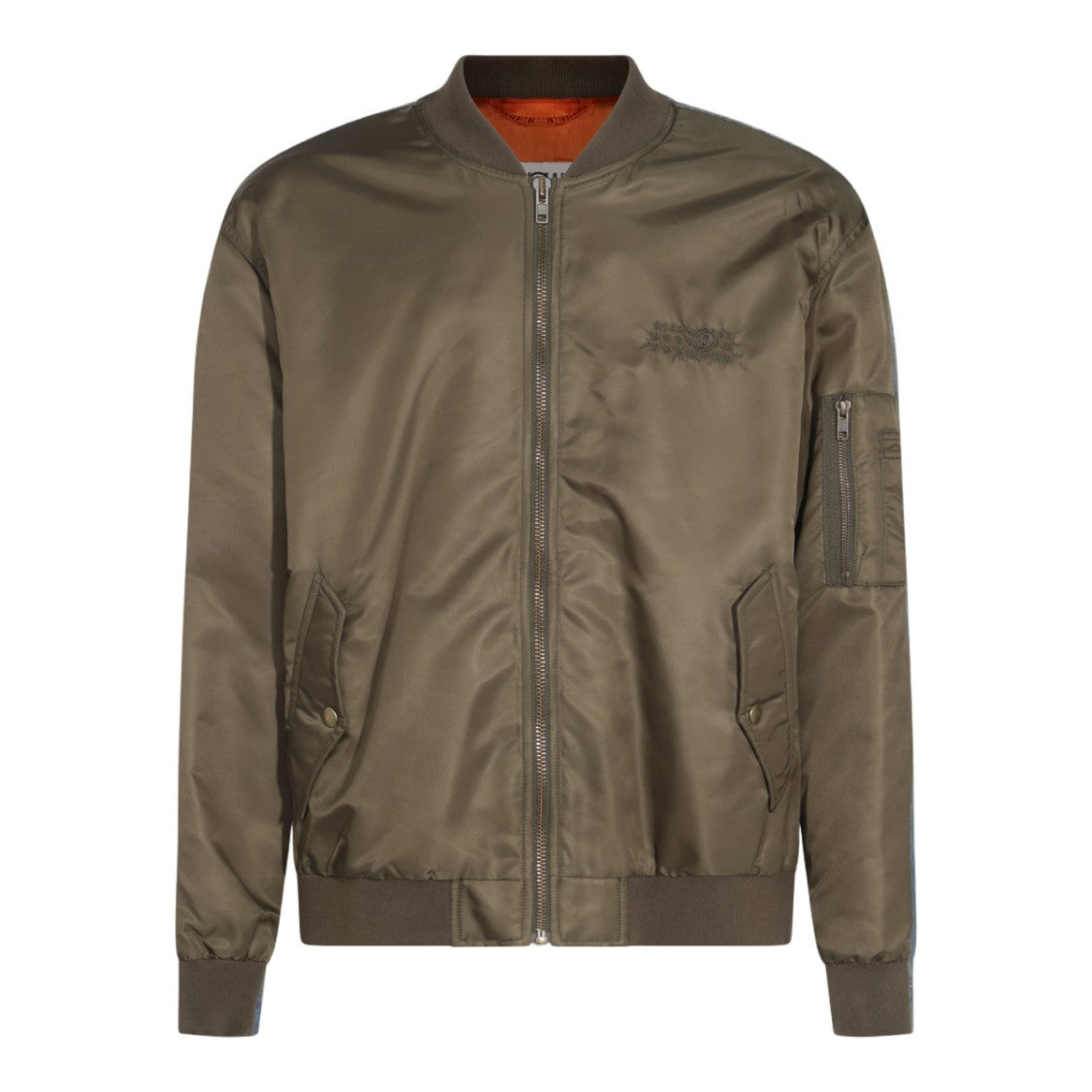 Mm6 By Maison Margiela Two-Sided Bomber Jacket With Unique Design And Bright Lining
