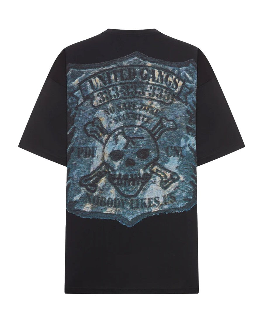 Pdf Black T-Shirt With Multicolored Print