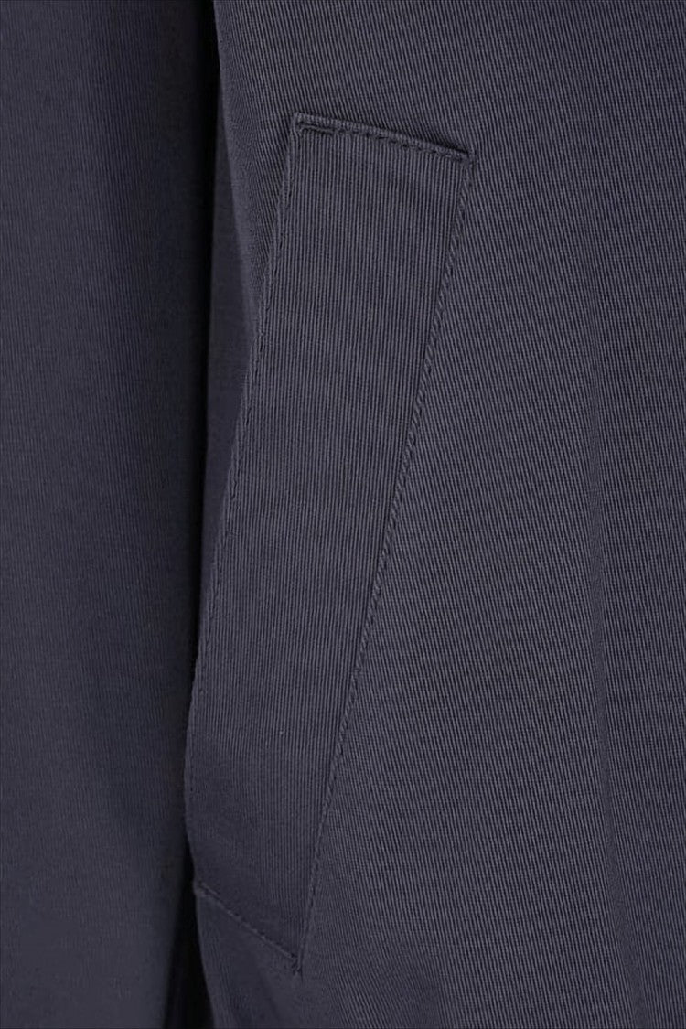 Maison Kitsuné Cropped Jacket With Front Zipper And Embroidered Logo