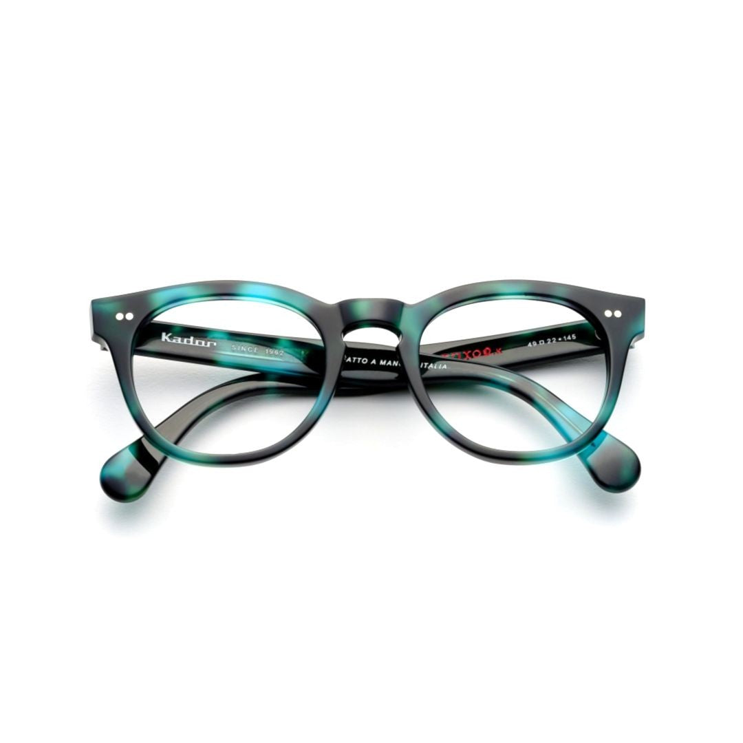 Kador Tuxon-K Marbled Teal And Black Rounded Sunglasses