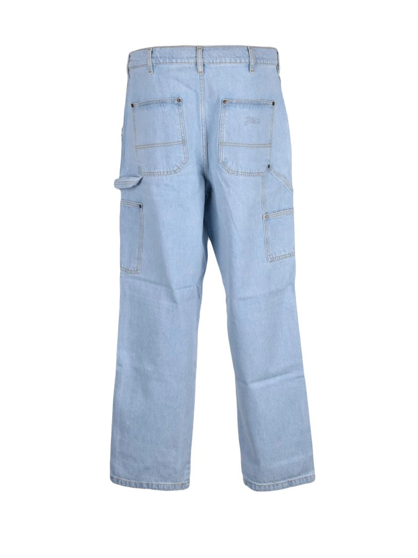Iuter Light Blue Utility Cotton Jeans