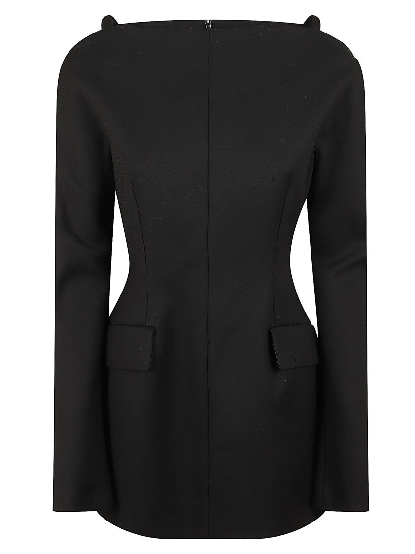 Max Mara Black Polyester Casual Dress