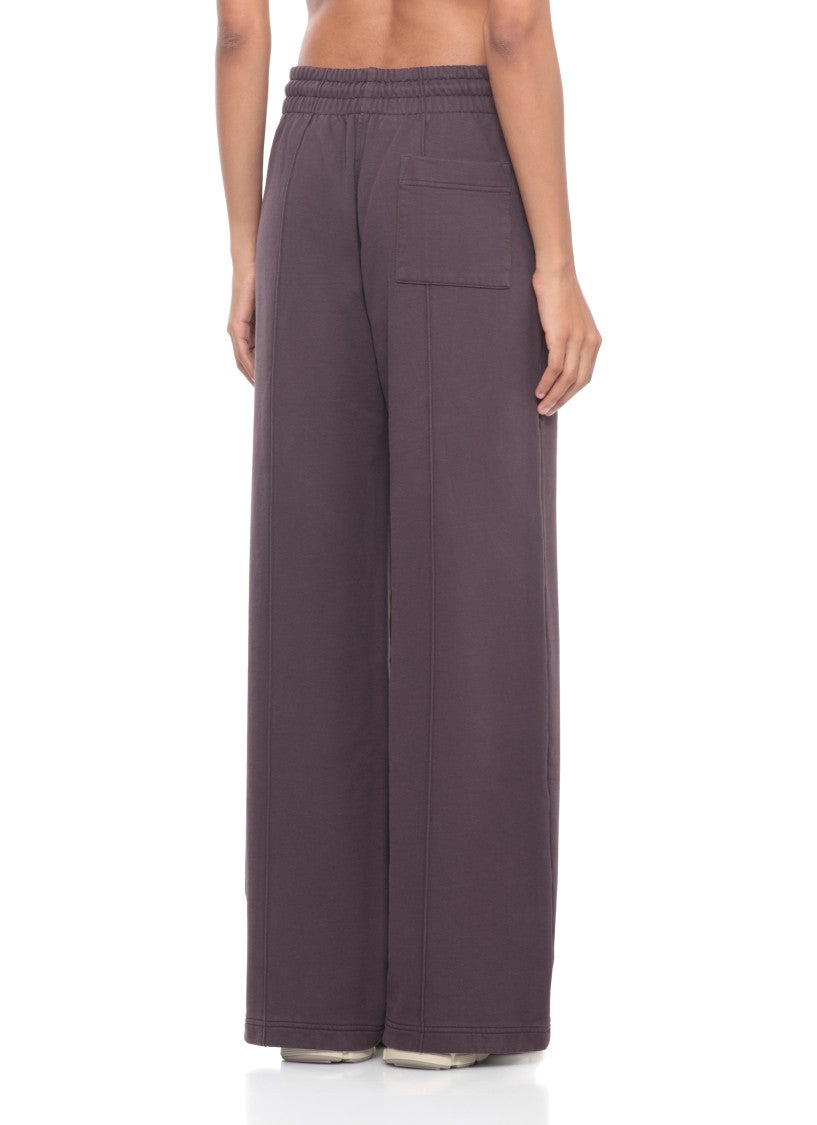 Casablanca Wide-Leg Cotton Trousers With Embroidered Motif