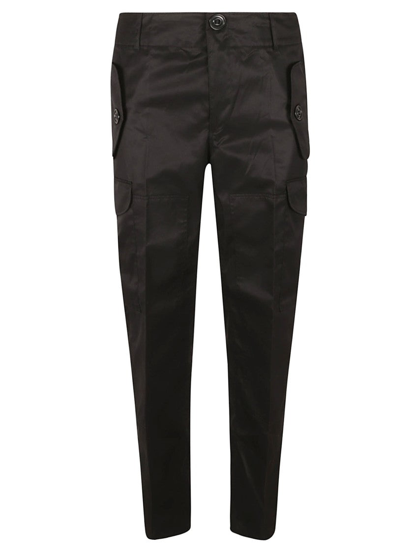 Alexander Mcqueen Tailored Black Trousers With Classic Waistband