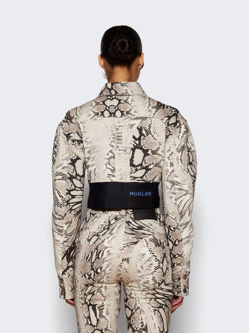 Mugler Cropped Panelled Jacket