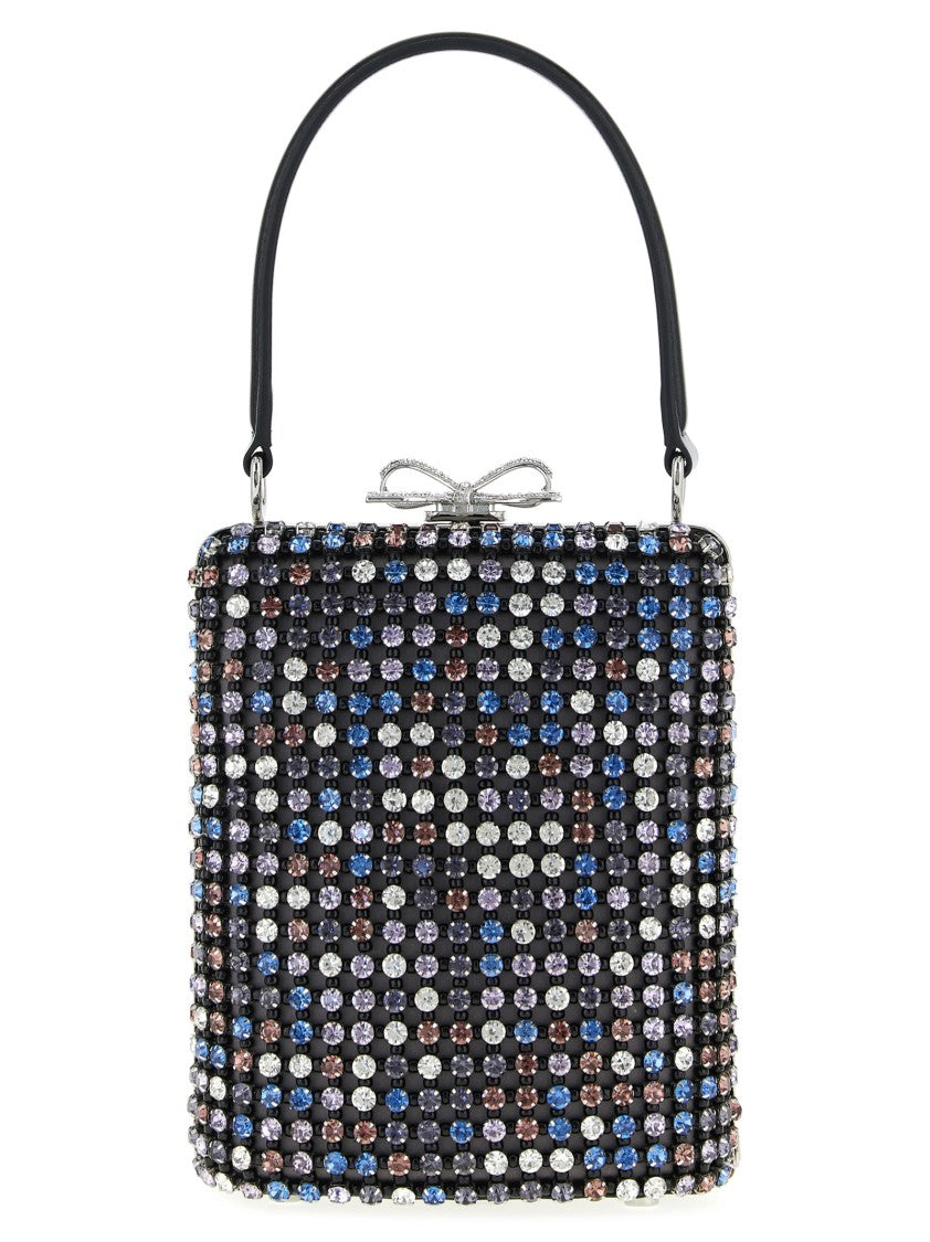 Self-Portrait 'Multi Crystal Chainmail' Mini Handbag