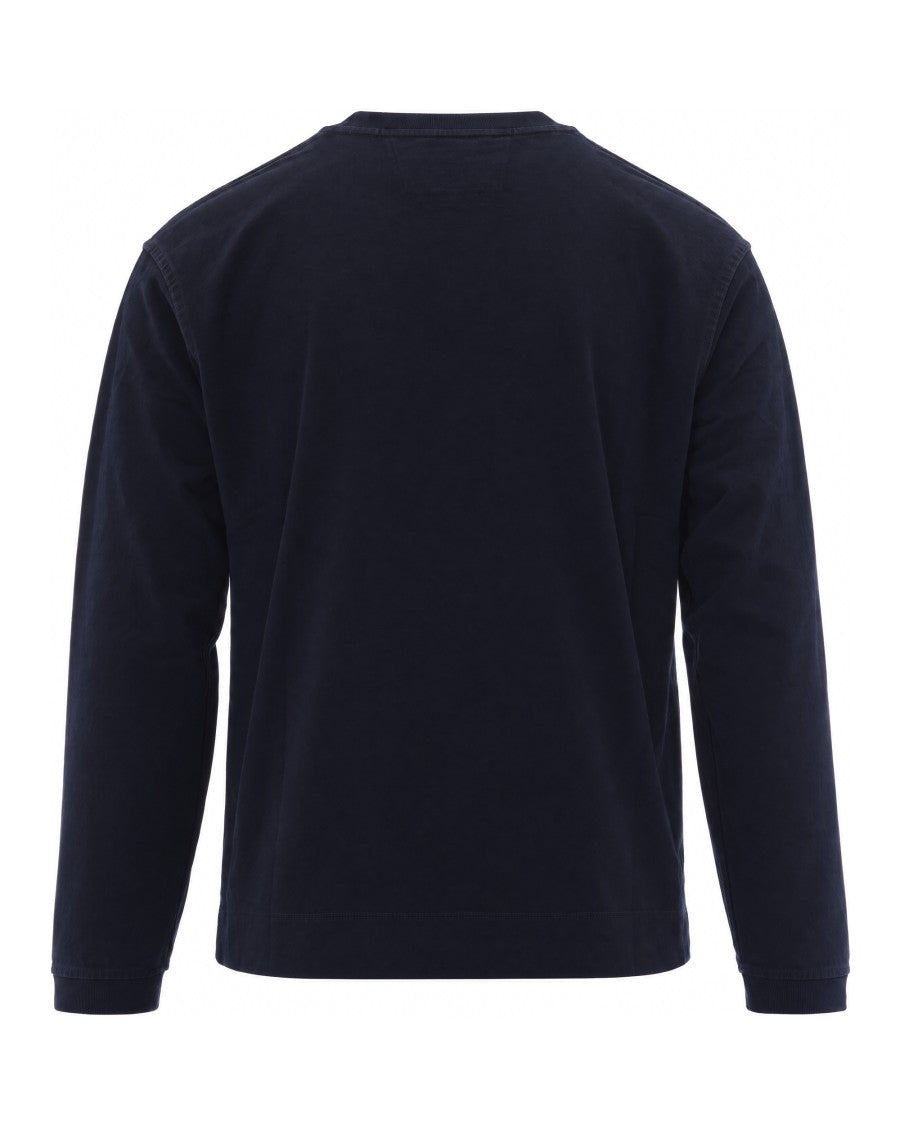 C.P. Company Black Twisted Mercerized Cotton Sweatshirt