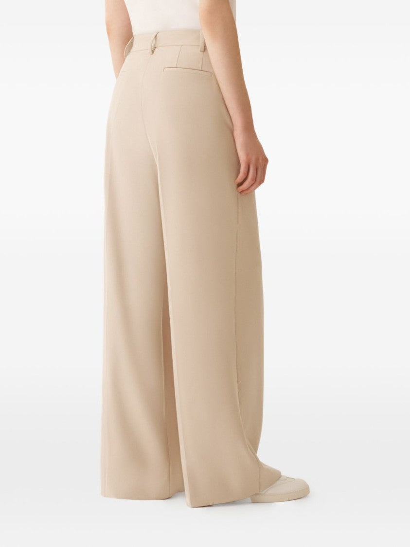 Fabiana Filippi Black Wide-Leg High Waist Trousers