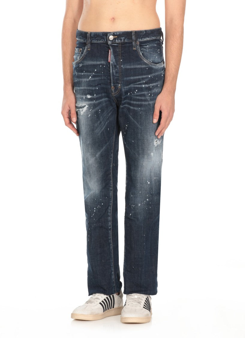 Dsquared2 Blue Cotton Jeans