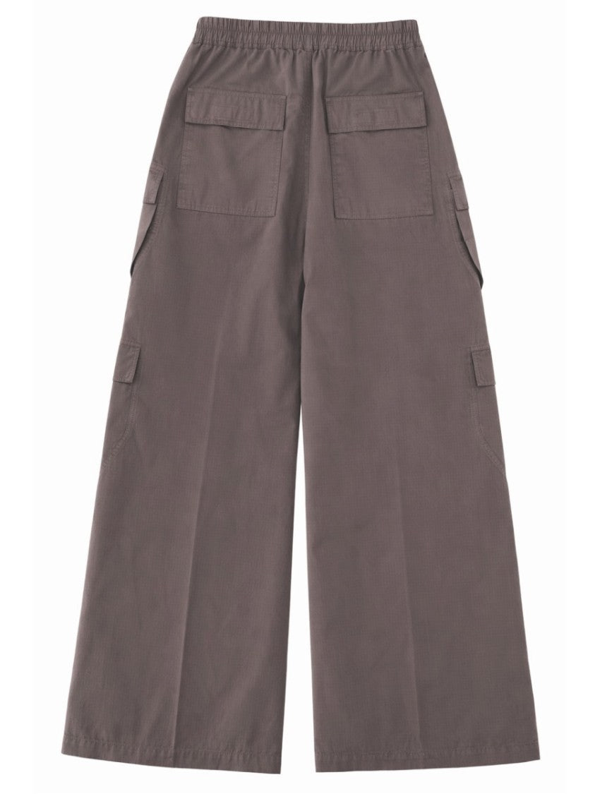 Drkshdw By Rick Owens Black Jumbo Belas Cotton Cargo Pants