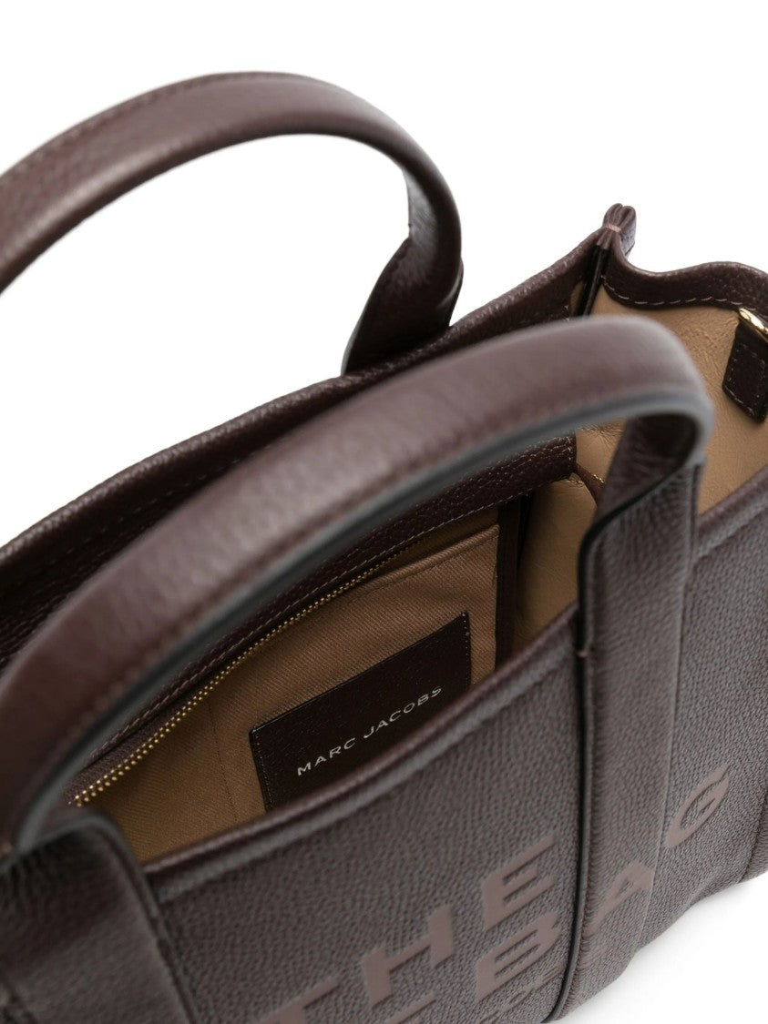 Marc Jacobs Brown Hammered Texture Leather Tote Bag