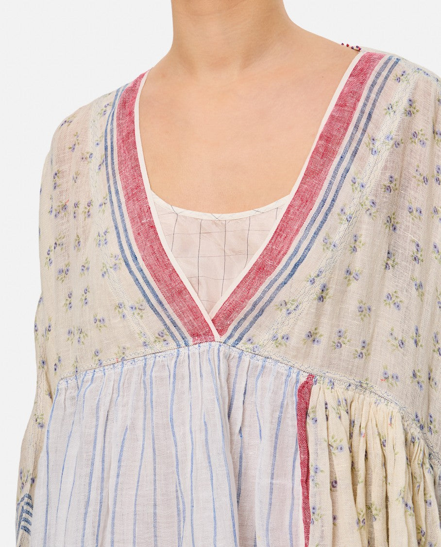 Pero Double Print Midi Dress