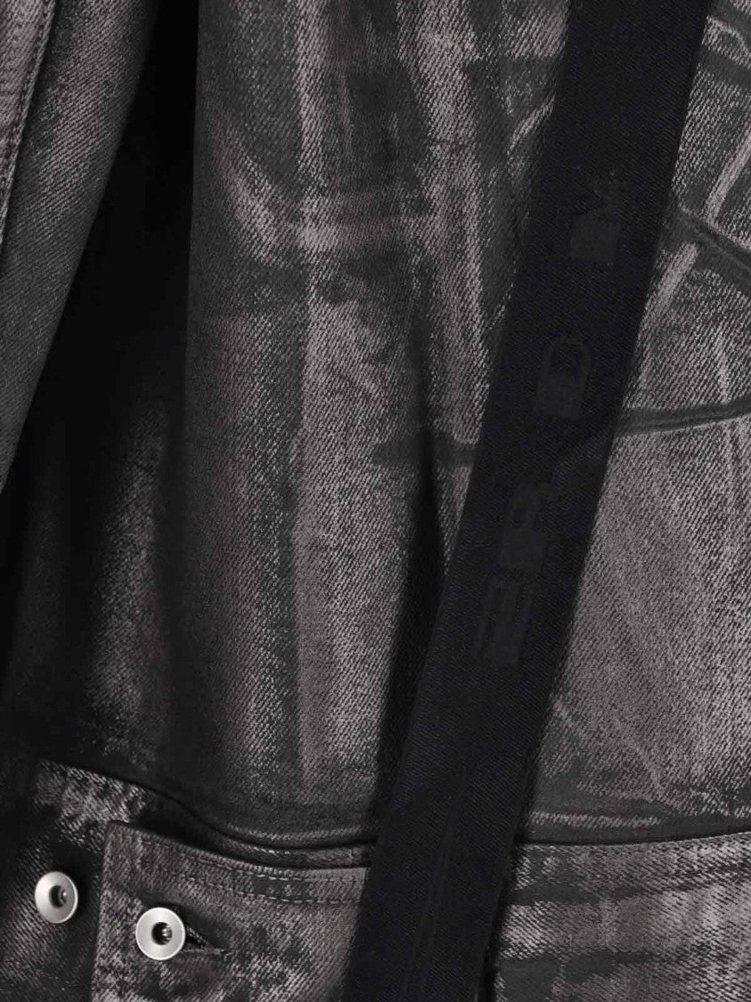 Drkshdw By Rick Owens Jumbo Denim Jacket – Black