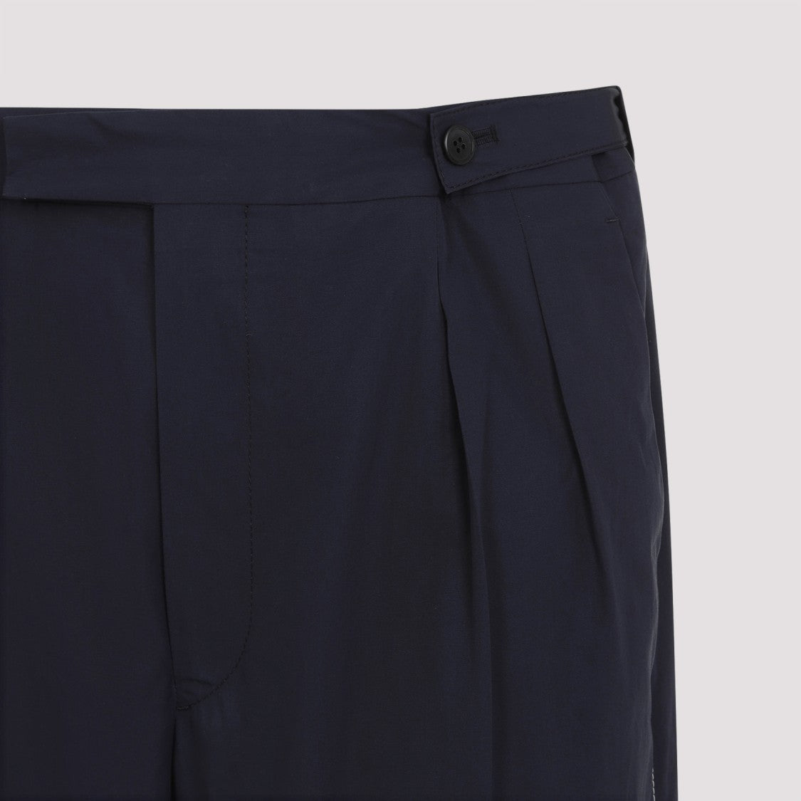 Prada Blue Cotton Popeline Pants