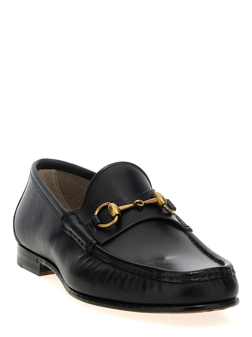 Gucci 1953 Horsebit Leather Loafers With Antiqued Detail