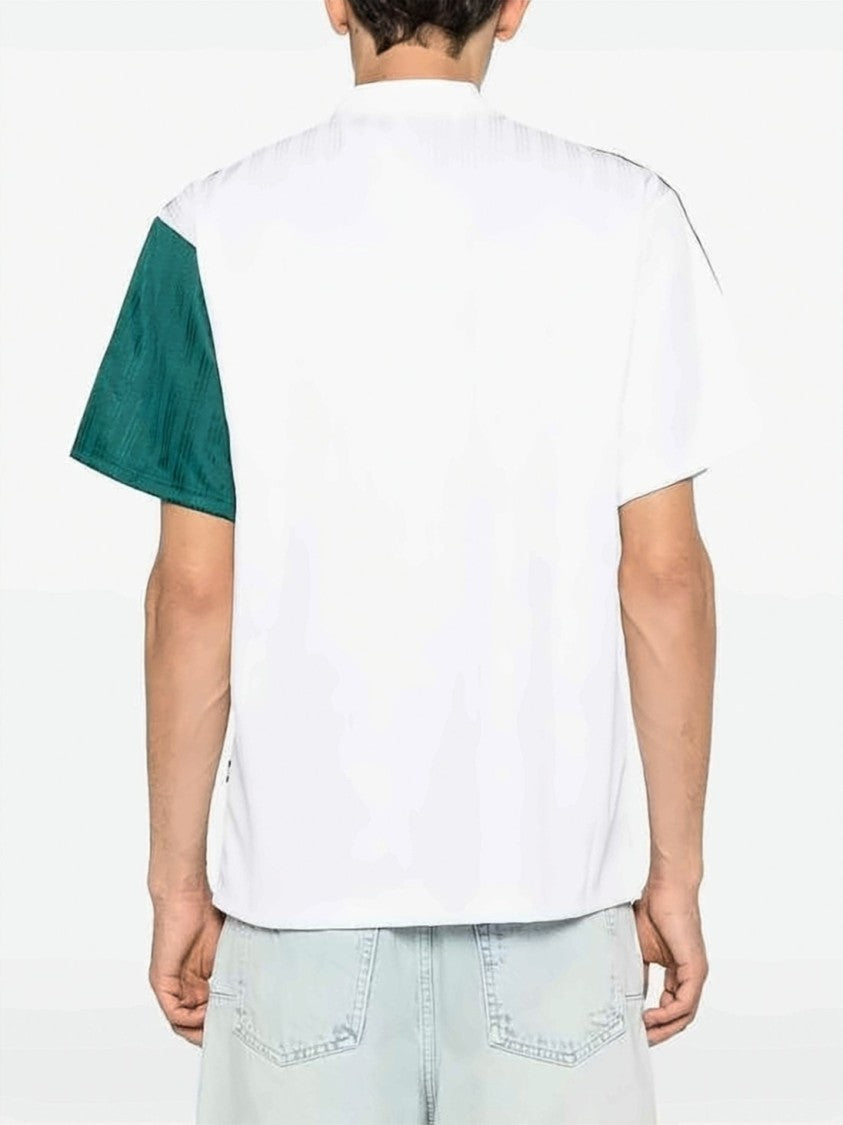 Adidas Short-Sleeve Training T-Shirt With Bold Half-And-Half Design