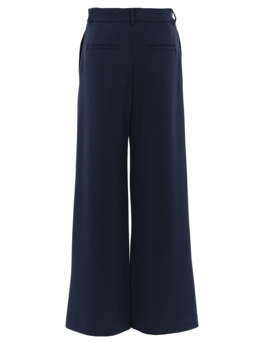 Max Mara Wide-Leg Tailored Pants With High Waist And Concealed Closure