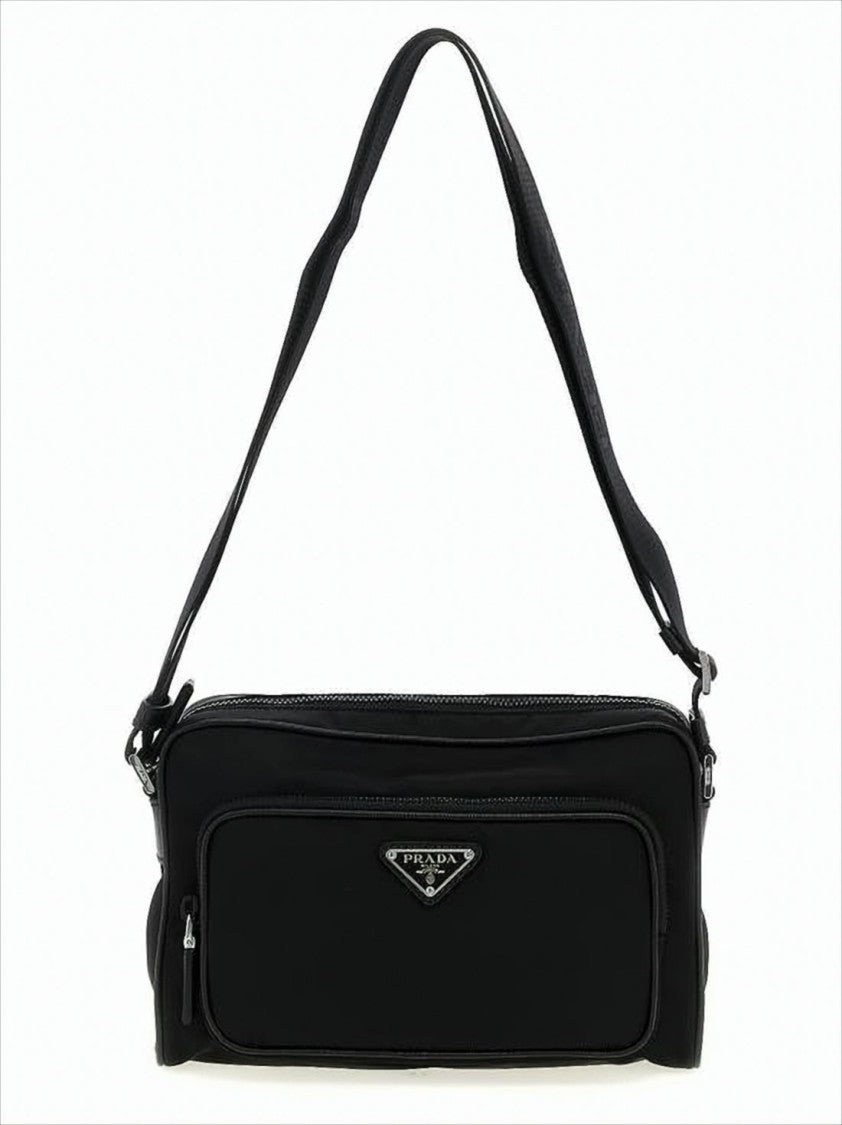 Prada Rectangular Shoulder Bag With Triangular Logo