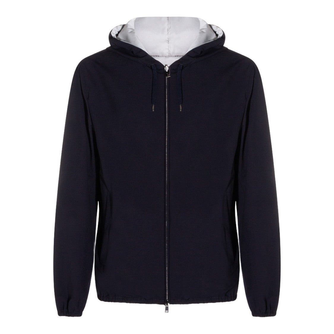 Herno Structured Silhouette Men's Jacket With Front Zipper Closure