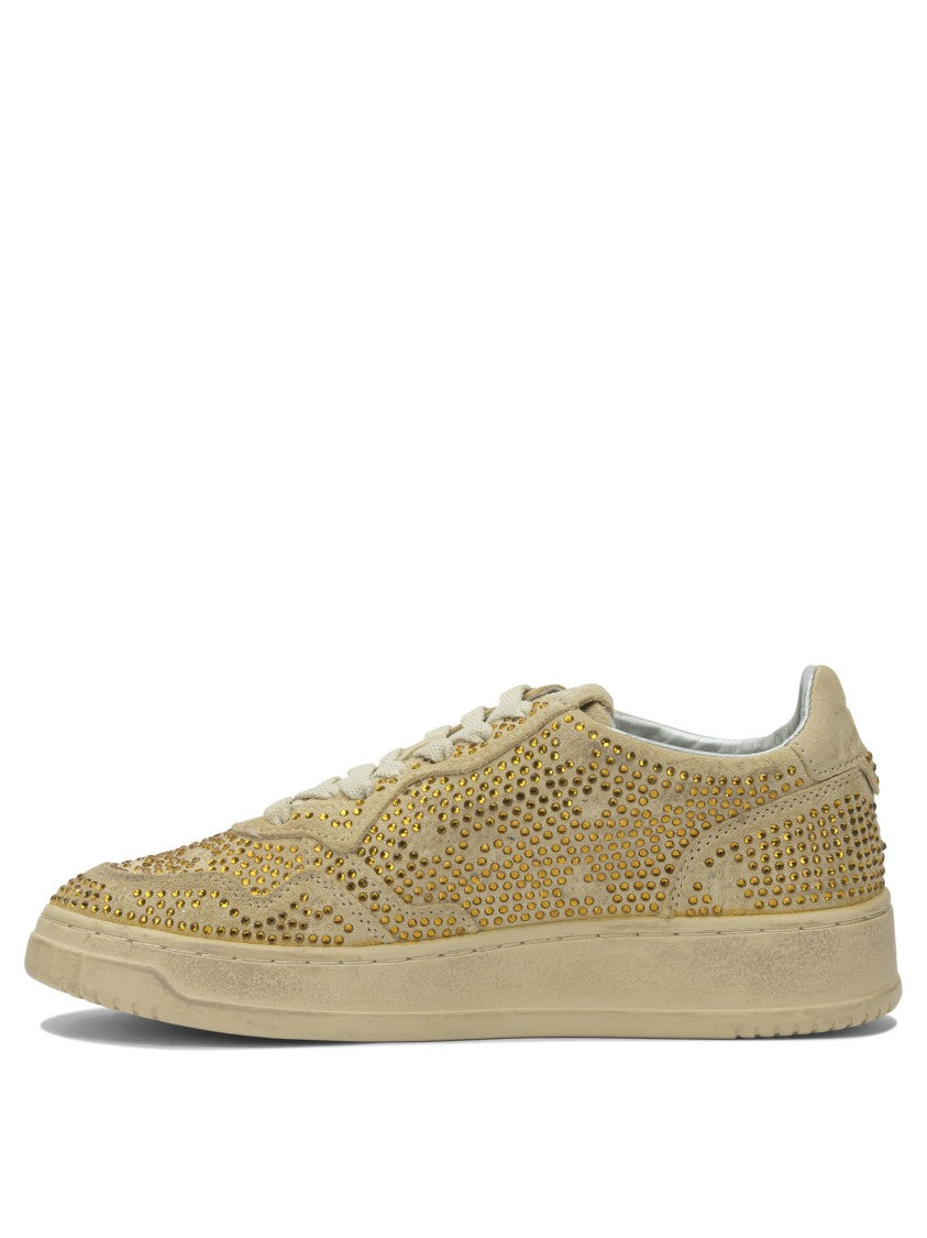 Autry "Medalist Low Crystal" Sneakers