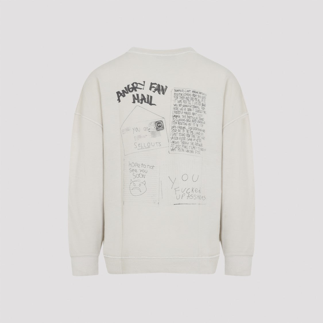 Our Legacy White Cotton-Linen Blend Sweatshirt