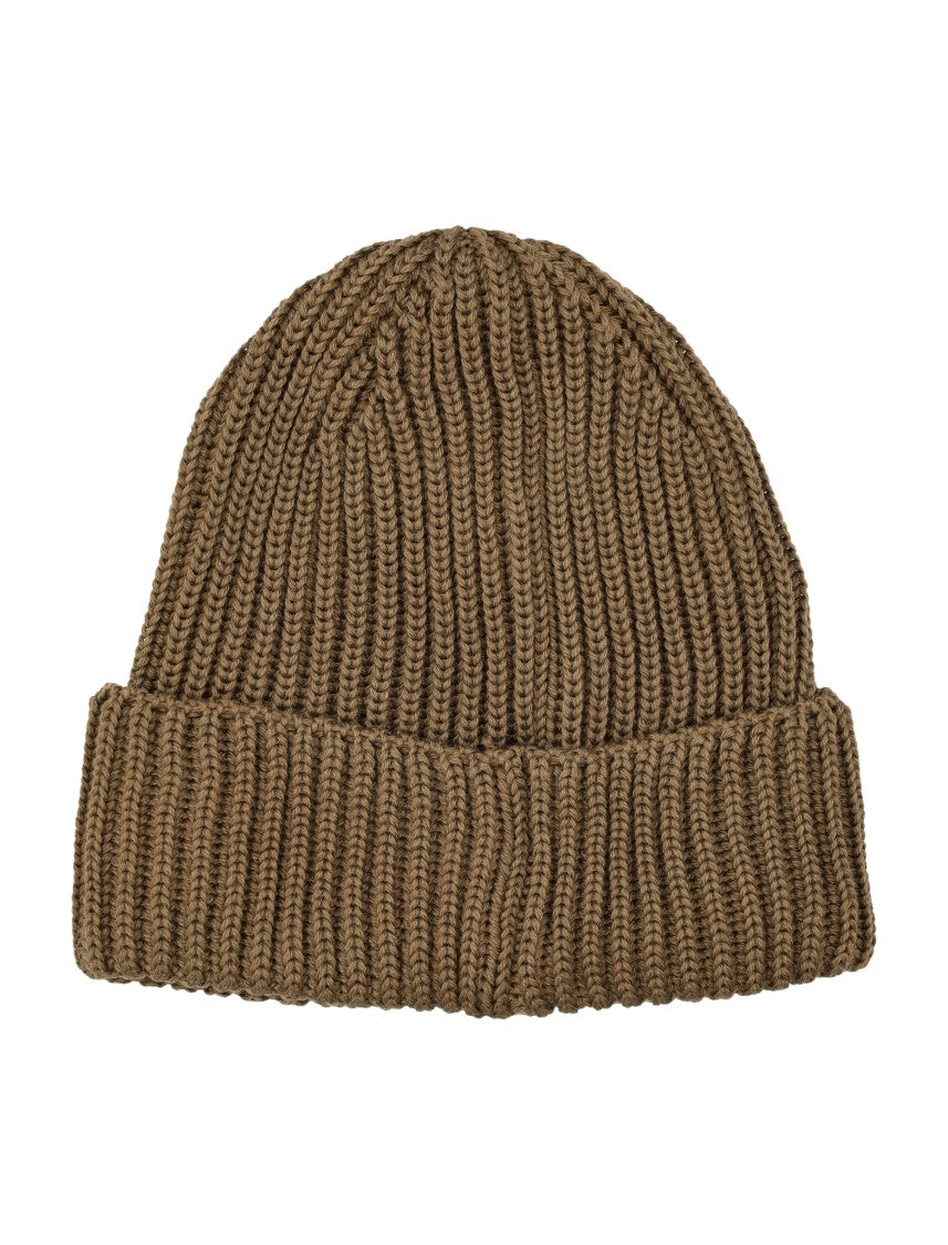 C.P. Company Extrafine Merino Wool Ribbed Knit Beanie