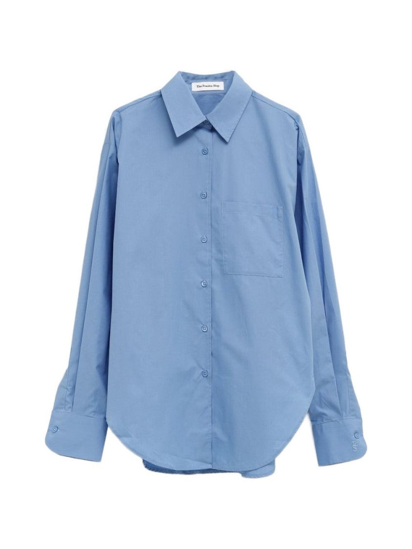 The Frankie Shop Button-Down Organic Cotton Shirt With Classic Design