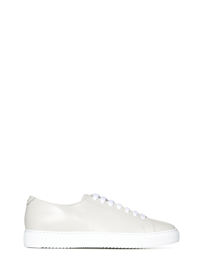 Doucal's Off-White Leather Sneakers