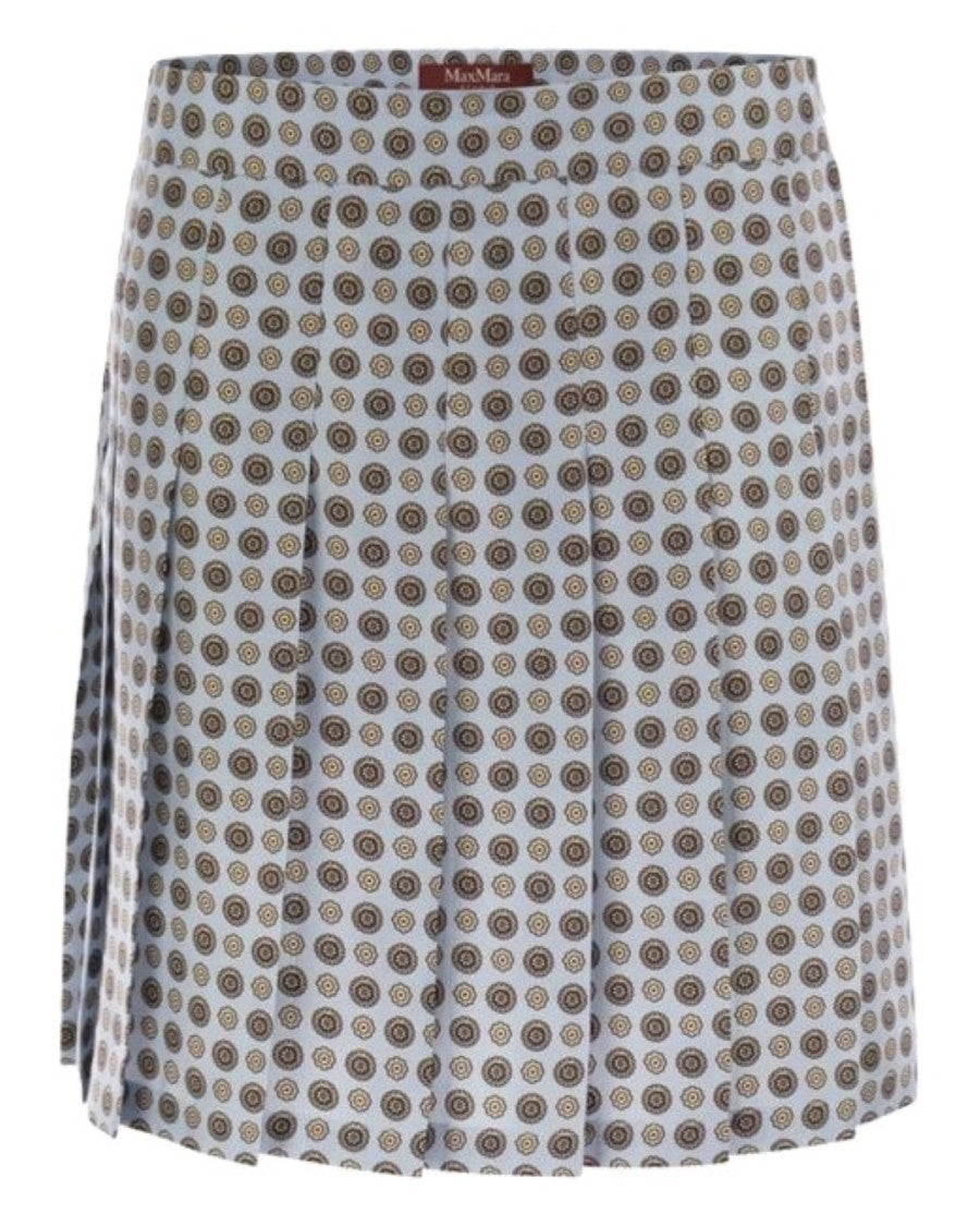Max Mara Pleated Skirt With Structured Waistband