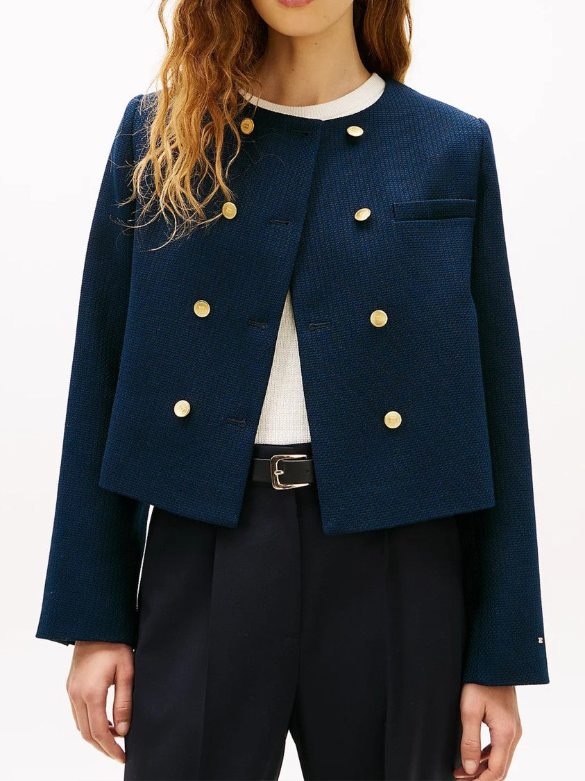 Tommy Hilfiger Cropped Textured Lady Jacket