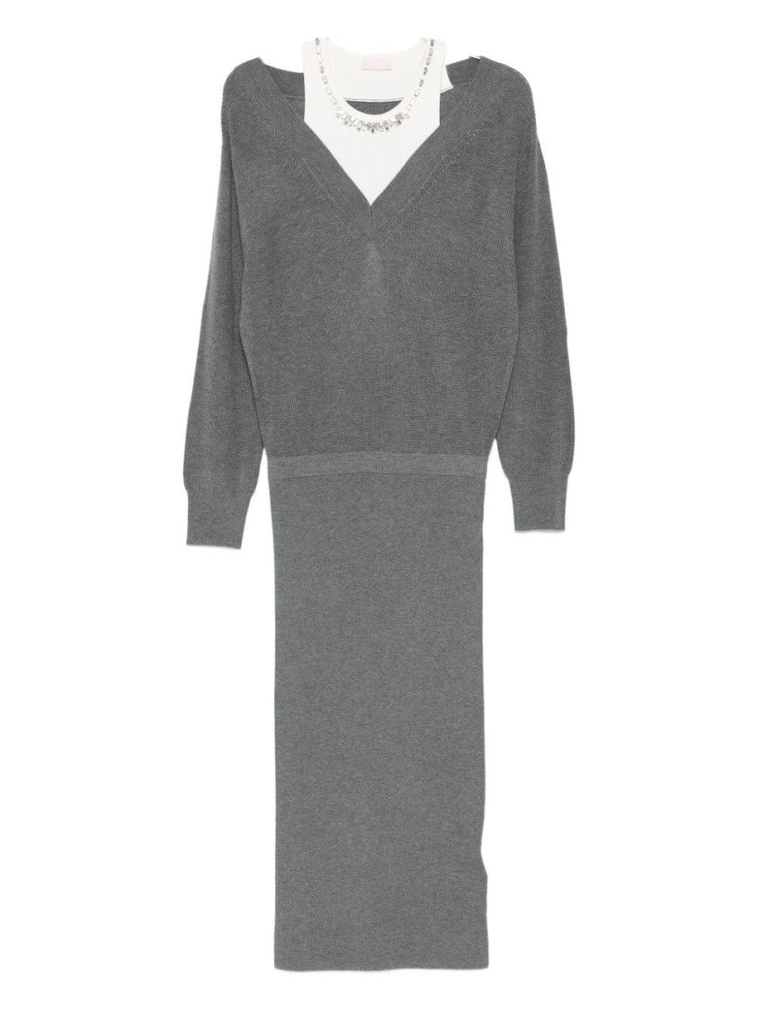 Liu Jo Relaxed Knit Midi Dress